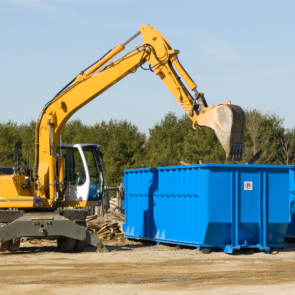 can i choose the location where the residential dumpster will be placed in Castle Rock